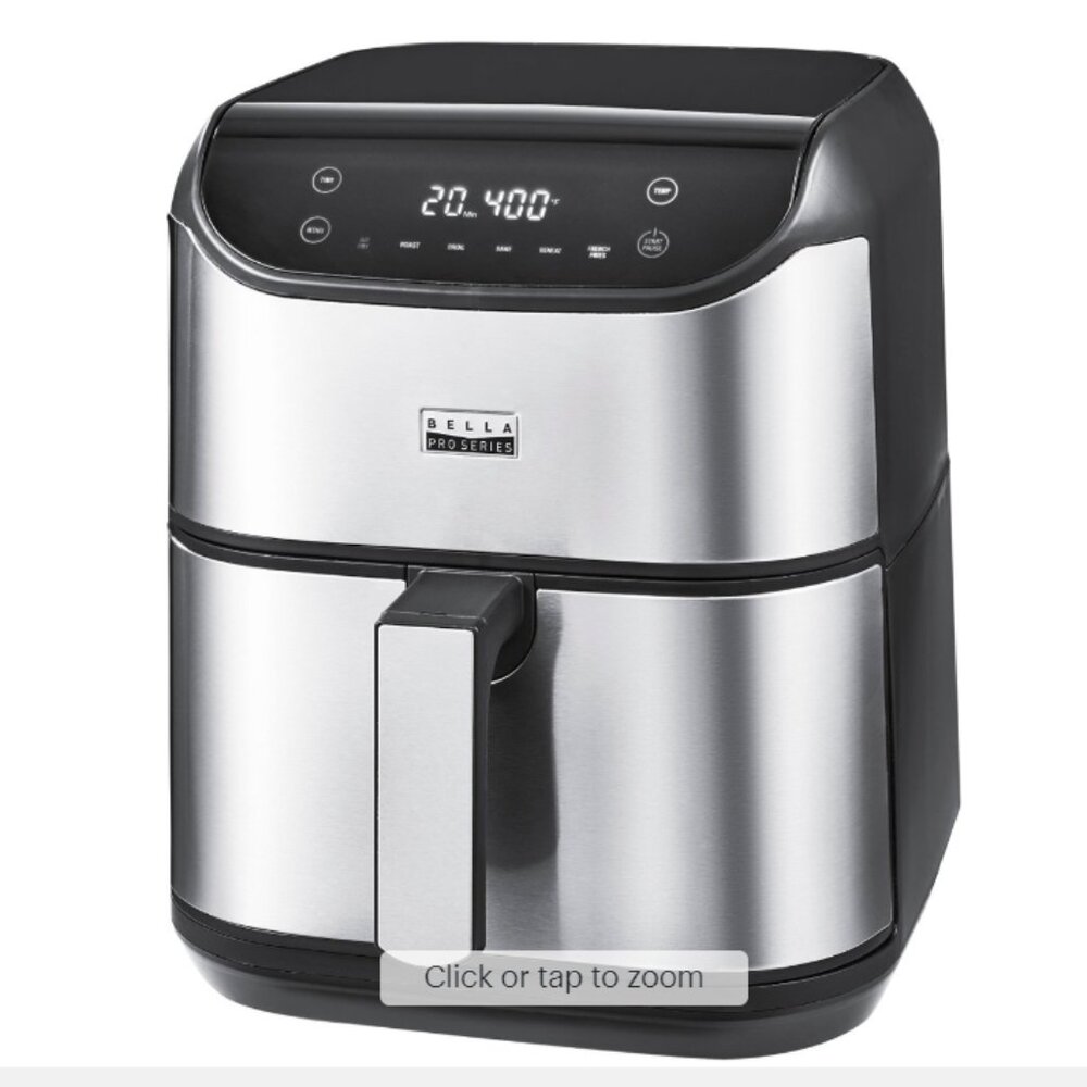 Bella Pro Series - 6-qt. Digital Air Fryer with Stainless Finish - Stainless Ste - Picture 2 of 10